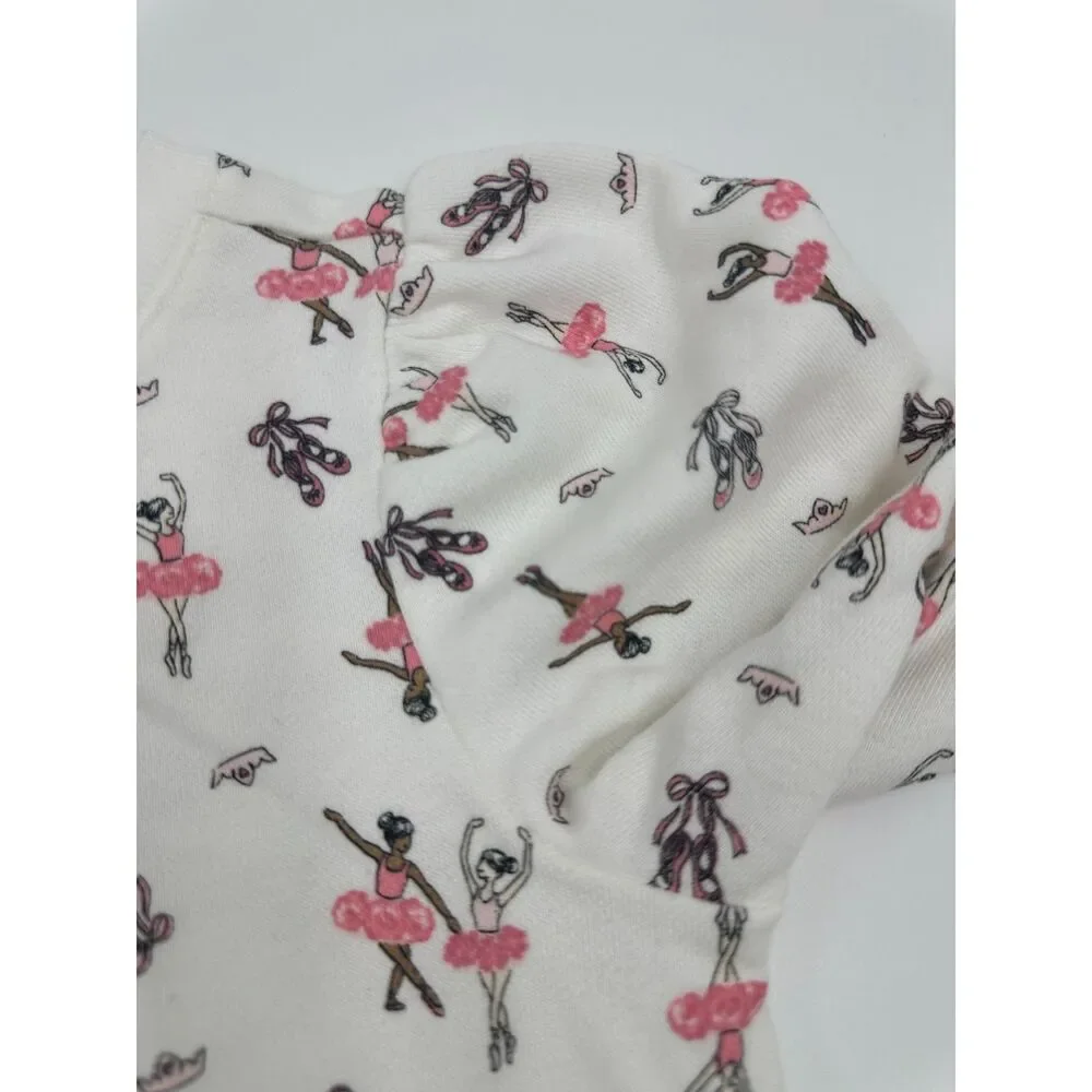 Janie and Jack Kids Set of Two Pants & Top Sz S Crew Neck Long Sleeve Ballerina